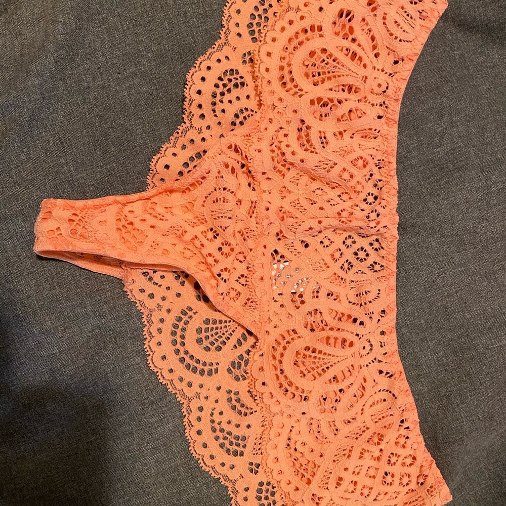 Victoria’s Secret wide side thong.